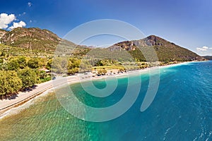 The beach of Sergoula, Greece