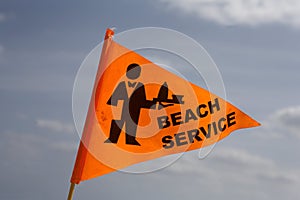 Pláž služba vlajka 