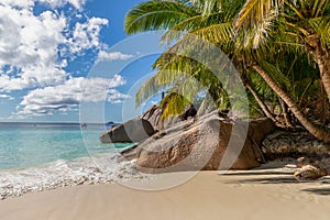 Beach on Seychelles island Praslin