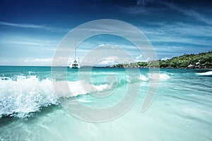 Beach at Seychelles, Praslin