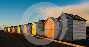 Beach sheds in Dawlish Warren