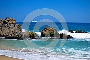 Beach and ship