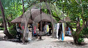 Beach shop at ile au Cerf photo