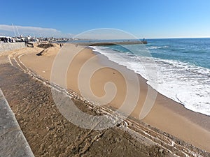 Beach shoreline  at Estoril POrtugal