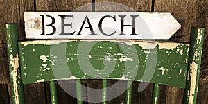 Beach sign