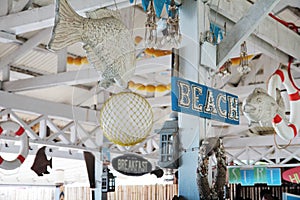 Beach Sign and Decor