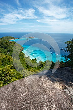 Beach of Similan Koh Miang island in national park photo