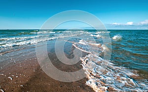 Beach at Skagen in Denmark