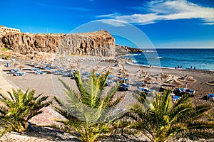 Beach in a small village Callao Salvaje