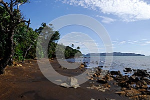 Beach small village Thio