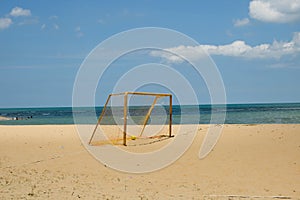 Beach soccer goal post