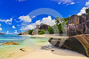 Beach Source d'Argent at Seychelles photo