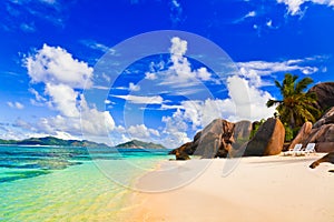 Beach Source d'Argent at Seychelles