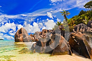 Beach Source d'Argent at Seychelles photo