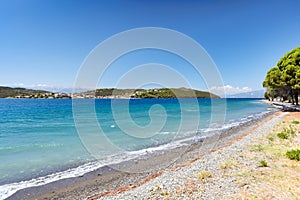 The beach of Spilia, Greece