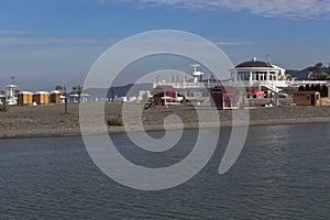 Beach Star in the early on a summer morning in Sochi