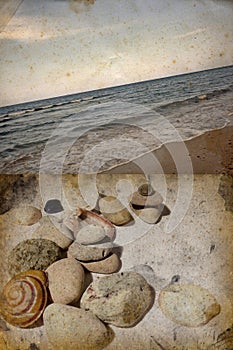 Beach and stones