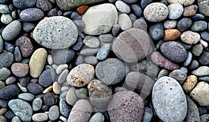 Beach stones background photo