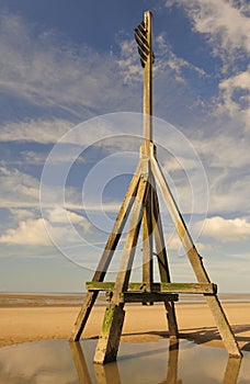 Beach structure, Crosby, Liverpool