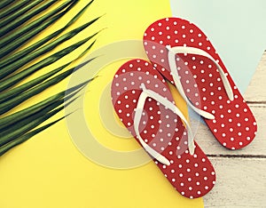 Beach Summer Holiday Vacation Flip Flop Sandals Relaxation Conce