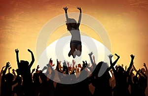 Beach Summer Music Concert Outdoors Recreational Pursuit Concept photo