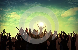 Beach Summer Music Concert Outdoors Recreational Pursuit Concept photo