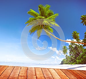 Beach Summer Relaxation Tranquil Scene Concept