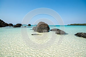 Beach in summer time at an island in Trat Provice, Thailand