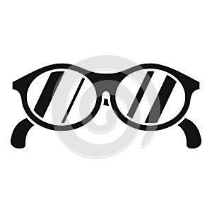 Beach sunglasses icon simple vector. Safety insurance