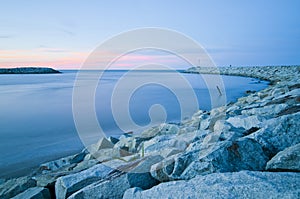 Beach at sunset