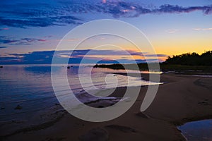 Beach at sunset