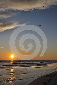 Beach sunset Florida Pan Handle