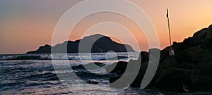 Beach Sunset at MazatlÃ¡n, Sinaloa Mx.