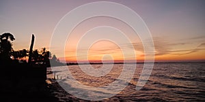 Beach Sunset Panorama