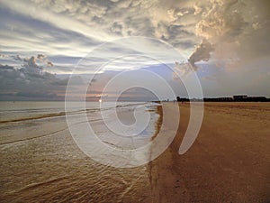 Beach sunset siesta key Florida