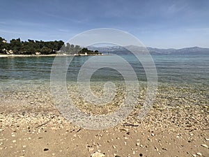 Beach on Supetar in Croatia