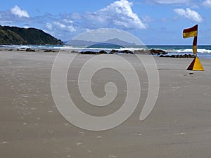 Beach: surf life-saving flag