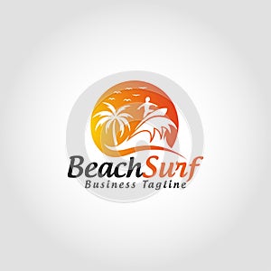 Beach Surf Logo