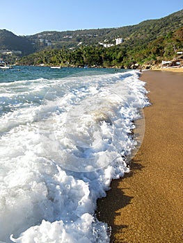 Beach and Surf at Puerto Marques Mexico