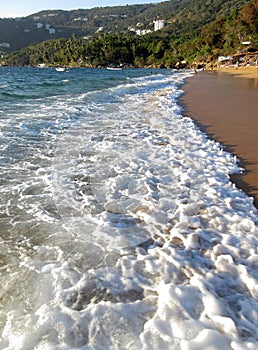 Beach and Surf at Puerto Marques Mexico in Guerrero