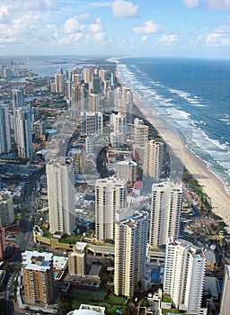 Beach at Surfers Paradise in Gold Coast