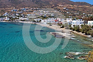 Beach at Syros island in Greece photo