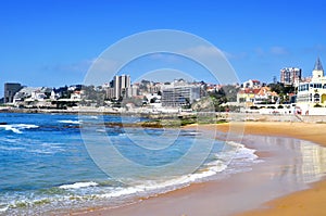 Beach of Tamariz in Estoril, Portugal