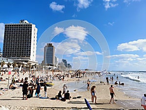 Beach Tel Aviv Israel Sea