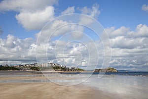 The beach at Tenby, Wales