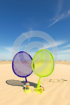 Beach tennis game