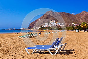 Beach Teresitas in Tenerife - Canary Islands