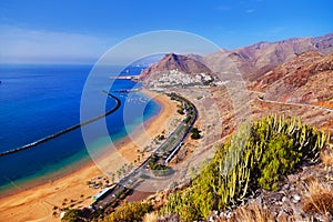 Beach Teresitas in Tenerife - Canary Islands