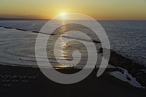 Beach of Termoli, city in Campobasso province, Molise, Italy