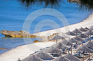 Beach in Thasos, Greece photo